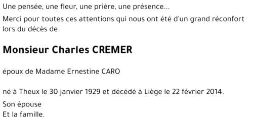 Charles CREMER