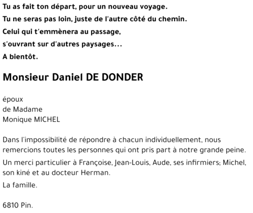 Daniel DE DONDER