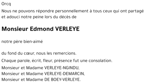 Edmond VERLEYE