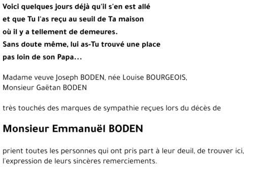 Emmanuël BODEN