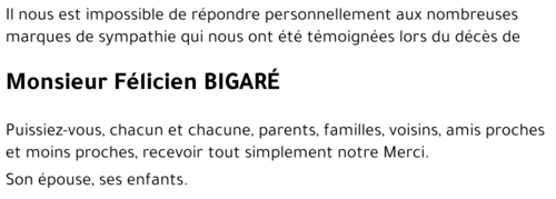 Félicien BIGARÉ