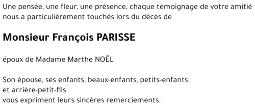 François PARISSE