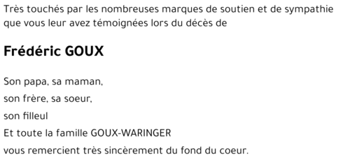 Frédéric GOUX