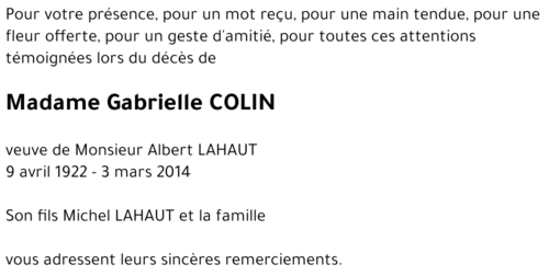 Gabrielle COLIN