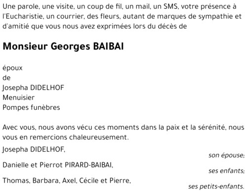 Georges BAIBAI