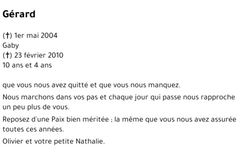 Gérard et Gaby FRAZELLE - FAUTRE