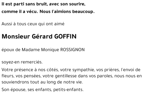 Gérard GOFFIN