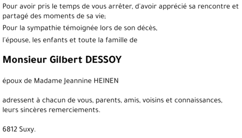 Gilbert DESSOY