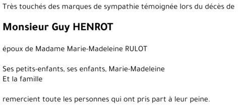 Guy HENROT