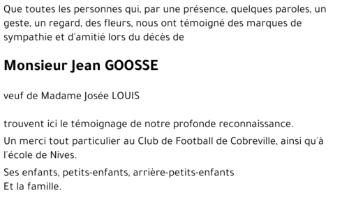 Jean GOOSSE