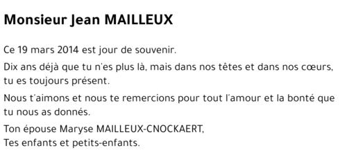 Jean MAILLEUX