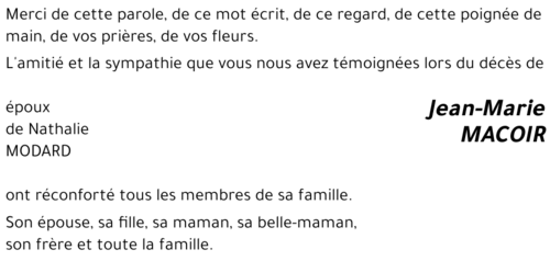 Jean-Marie MACOIR