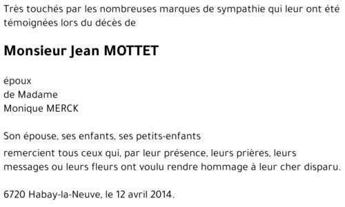 Jean MOTTET