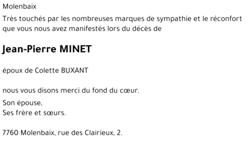 Jean-Pierre MINET