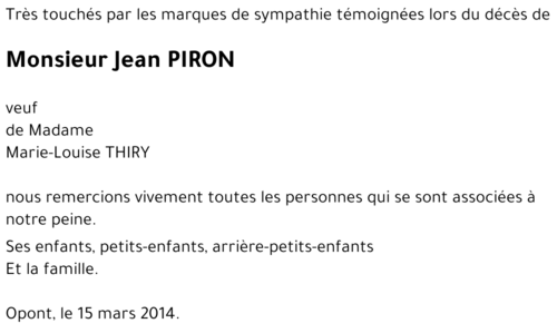 Jean PIRON