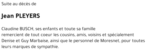 Jean PLEYERS