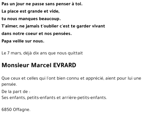 Marcel EVRARD
