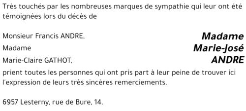 Marie-José ANDRE