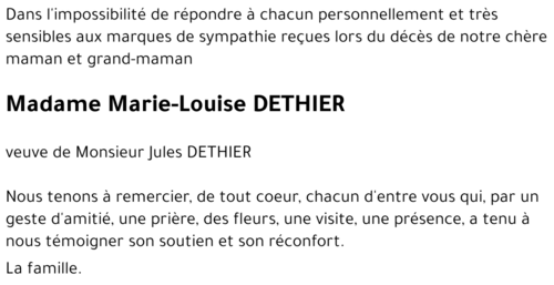 Marie-Louise DETHIER