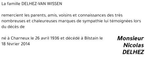 Nicolas DELHEZ
