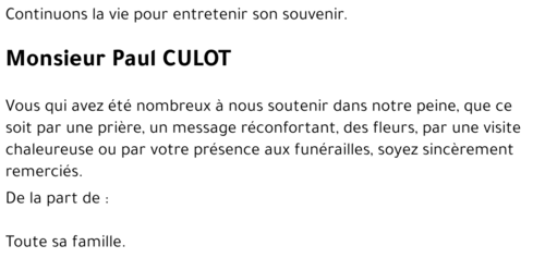 Paul CULOT