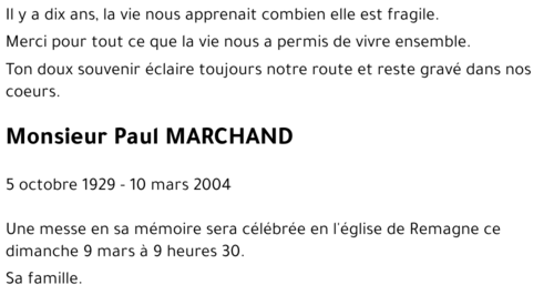 Paul MARCHAND