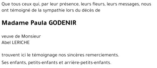 Paula GODENIR
