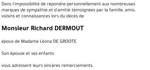 Richard DERMOUT