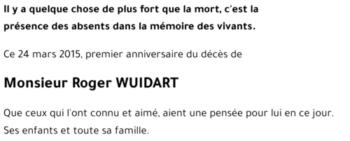 Roger WUIDART