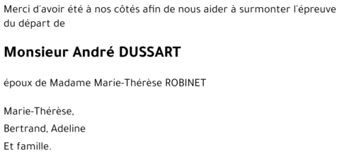 André DUSSART