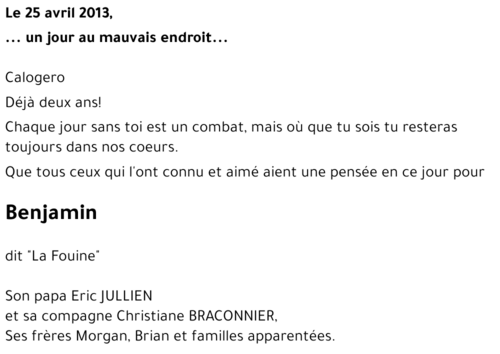 Benjamin JULLIEN