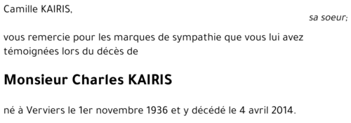 Charles KAIRIS