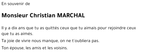 Christian MARCHAL