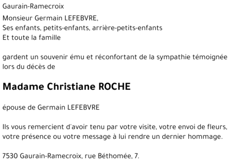 Christiane ROCHE