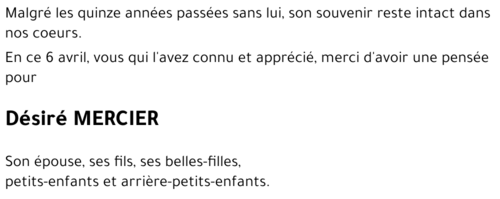 Désiré MERCIER
