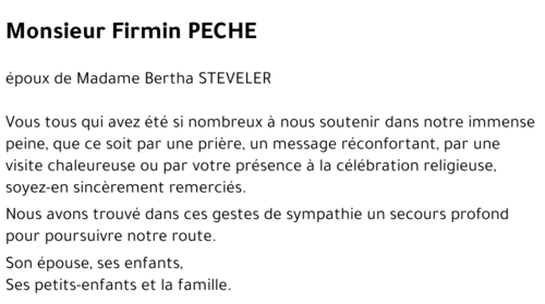 Firmin PECHE