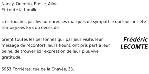 Frédéric LECOMTE