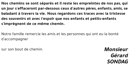 Gérard SONDAG
