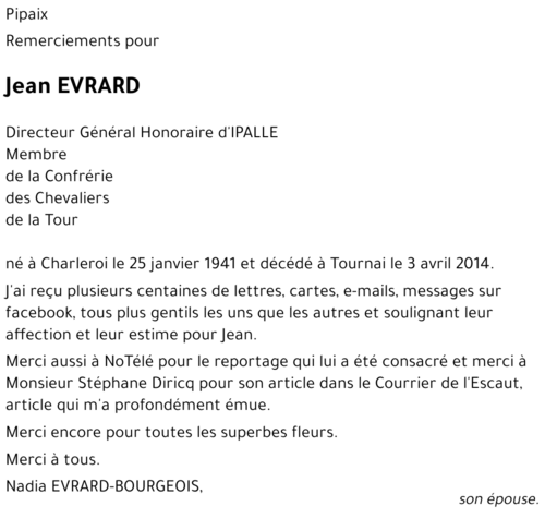 Jean EVRARD