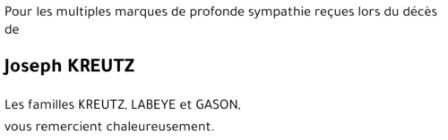 Joseph KREUTZ