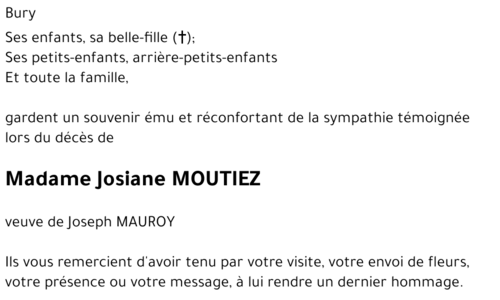 Josiane MOUTIEZ