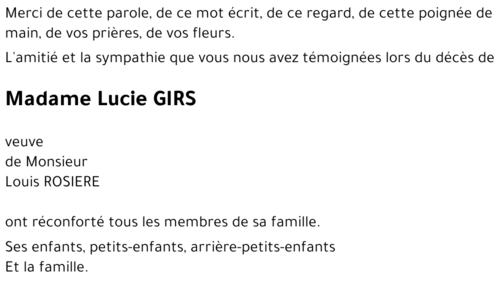 Lucie GIRS