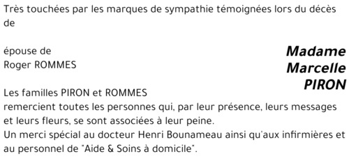 Marcelle PIRON