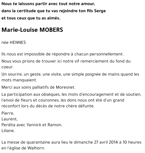 Marie-Louise MOBERS