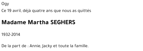 Martha Seghers