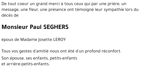 Paul SEGHERS