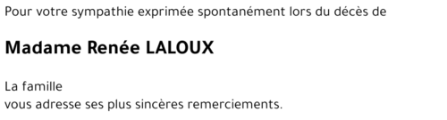Renée LALOUX