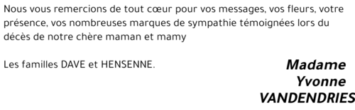 Yvonne VANDENDRIES