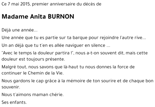 Anita BURNON