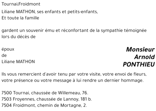 Arnold PONTHIEU